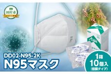 DD02-N95-2K 1箱 10個入り （個袋タイプ） N95マスク 感染予防 対策 福島県 田村市 重松製作所 シゲマツ