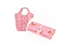 黒潮海苔店 オリジナル エコバッグ トートバッグ（ピンク色） 相馬野馬追【0104001】