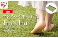 ゴルフ 人工芝 ロール １ｍ×１ｍ 芝丈30mm ロングパイル人工芝 芝生 日本製 国産 福島県 南相馬市 南相馬 グリーン マット 庭 ベランダ バルコニー 駐車場 diy DIY 芝生 ドッグラン ガーデニング 耐久性 防草対策 ゴルフ リフォーム アイリスオーヤマ【4700901】