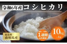 【令和６年産】 福島県産 コシヒカリ 白米 10kg × 1袋 ｜ こしひかり 福島 福島産 精米 南相馬産 令和6年産米 星忠雄商店 星米店