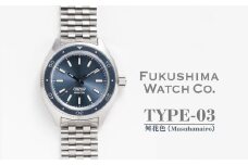 自動巻き ダイバーズウォッチ TYPE-03 舛花色（Masuhanairo）| 自動巻き腕時計 機械式 腕時計 34mm ユニセックス 日本製ムーブメント