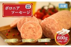 国産豚使用 ボロニアソーセージ 600g (300g×2本) |  ボローニャ ソーセージ おつまみ 福相食品工業 福島 南相馬