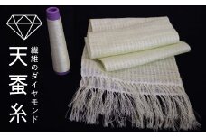 天蚕ミニショールとまゆ工芸品セット  F20C-051