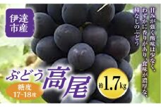 伊達市産ぶどう 高尾 1.7kg F20C-301