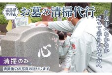 伊達市内のお墓の清掃代行サービス（清掃のみ） F20C-508