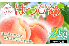 福島県産 はつひめ 2kg 2025年7月上旬～2025年7月中旬発送 2025年出荷分 先行予約 予約 伊達の桃 桃 もも モモ 果物 くだもの フルーツ 国産 食品 F20C-506