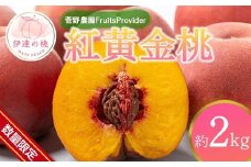 【2026年出荷分先行予約】福島県産 紅黄金桃 約2㎏ (5～7玉) 菅野農園FruitsProvider 数量限定 大きめ 伊達の桃 桃 フルーツ 果物 もも モモ momo F20C-641