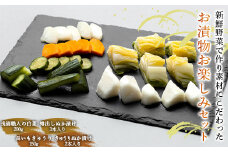 新鮮野菜で作り素材にこだわったお漬物お楽しみセット（ぬか漬け入り） F20C-699