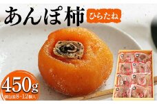 厳選 個包装 あんぽ柿(ひらたね)450g F20C-825
