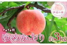 【2026年出荷分先行予約】福島県産 ゆめかおり 約3kg (6～12玉) サトー農園 新品種 超大玉 大玉 固め 伊達の桃 桃 フルーツ 果物 もも モモ momo F20C-839