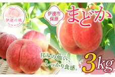 福島県産 まどか 3kg 2025年8月上旬～2025年8月中旬発送 2025年出荷分 先行予約 予約 大玉 固め 伊達の桃 桃 もも モモ 果物 くだもの フルーツ 国産 食品 F20C-898