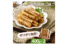 国産 胡麻ごぼう 甘辛煮800g（400g×2パック） F20C-893