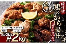 鶏唐揚げ4種の食べ比べセット 2kg(各500g) F20C-874