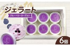 フルーツいっぱいジェラート・ブルーベリーヨーグルト6個入り デザート ジェラート ブルーベリー  ヨーグルト 福島県 伊達市 F21C-160