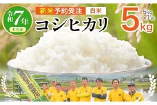 【令和7年産 新米予約受注】福島県産コシヒカリ5㎏（5kg×1）≪白米≫　【07214-0430】
