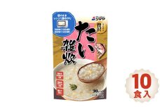 No.091 ほんのり贅沢　たい雑炊　10食入 ／ 天然真鯛 身入り レトルト 電子レンジ対応 保存食 福島県 特産品