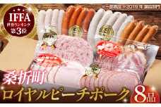No.132 【8品】ロイヤルピーチポーク加工品セット（ウィンナー・ハム） ／ ブランド豚 詰め合わせ 福島県 特産品