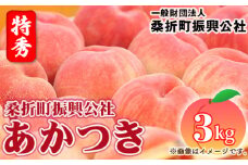 No.181 もも（あかつき）特秀3kg（9玉～11玉）桑折町振興公社 ／ 桃 モモ 果物 福島県 特産品