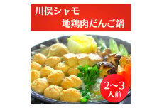 川俣シャモ　地鶏肉だんご鍋　2～3人前【1064177】