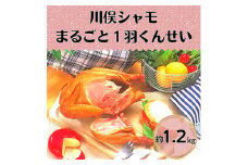 川俣シャモ　くんせい丸約1.2kg【1064182】