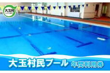 大玉村民プール　年間利用券【10016】 利用券 福島県 大玉村 プール 水泳 