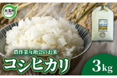 米 3kg コシヒカリ 令和6年  ｜ 福島県 大玉村 農作業互助会 白米 ごはん コメ こめ 米作り 精米 令和6年産 2024年産 ｜ gj-kh03-R6