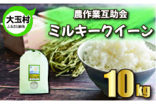 米 10kg 令和6年産 ミルキークイーン 農作業互助会   ｜ 福島県 大玉村 米作り 精米 安達太良山 ｜ gj-mq10-R6