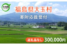福島県 大玉村 返礼品なし 応援寄附【300,000円】| ot-hn-300000