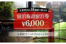 天栄村内宿泊施設宿泊券 6,000円分 温泉 旅行 福島県 天栄村 ふるさと納税 F21T-037