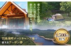 羽鳥湖畔オートキャンプ場で使えるクーポン券（4,500円相当） F21T-166