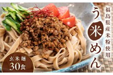 たくさん食べれる グルテンフリー 米粉で作った麺「う米めん」玄米タイプ30食入り F21T-246