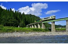 JR只見線・再開通区間の車窓案内 [№5633-0211]