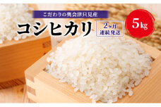 【米屋商店】令和6年産 こだわりの奥会津只見産 コシヒカリ 5kg 2ヶ月連続発送（合計10kg）お米 米 ごはん ご飯 単一原料米 [№5633-0283]