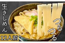 本格 生きしめん 2人前×6個 平打ち 幅広麺 極太麺 ひもかわ ほうとう うどん 生麺 熟成 多加水麺 [№5633-0290]