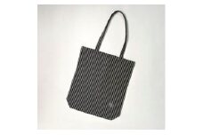 会津木綿 携帯用折り畳みマイバッグ (棒縞) [№5883-0070]