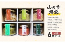 【会津物産】山の幸堪能 小瓶6本セット [№5883-0117]
