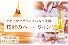 桜峠のハニーワイン 2本セット【 ふるさと納税 人気 おすすめ ランキング ハニーワイン はちみつ酒 ミード オオヤマザクラ 大塩桜峠の桜 蜂蜜酒 美容 ミネラル 健康 ビタミン お酒 アルコール 桜 福島県 北塩原村 送料無料 】 KBJ006