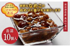 会津名産「なめこ」の缶詰 (10個) 缶詰 なめこ なめこ茸 保存 備蓄 防災 非常食 田崎なめこ 食品 F4D-0191