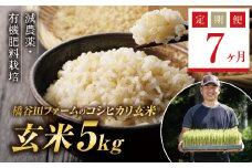 《定期便7ヶ月》令和6年産米 減農薬・有機肥料栽培 西会津産米コシヒカリ 玄米 5kg 米 お米 おこめ ご飯 ごはん 福島県 西会津町 F4D-1206