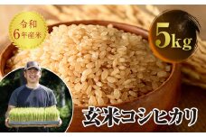 令和7年産 JAS認定 有機栽培米 コシヒカリ 玄米 5kg F4D-1596