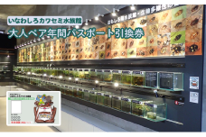 ＼レビュー投稿でお米プレゼント／いなわしろカワセミ水族館大人ペア年間パスポート引換券 [№5771-1169]