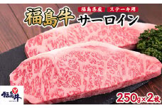 福島県産福島牛サーロインステーキ用 500g(250g×2枚) [№5771-1236]