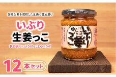 ＼レビュー投稿でお米プレゼント／いぶり生姜っこ12本セット 【しょうが 国産 醤油漬け いぶりがっこ ごはんのお供 お弁当 調味料 おつまみ 肴 薬味 隠し味 猪苗代町 福島県】[№5771-1327]