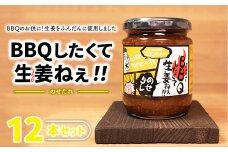 ＼レビュー投稿でお米プレゼント／BBQしたくて生姜ねぇ!!のせタレ12本セット 【しょうが 国産 醤油漬け バーベキュー 焼肉 たれ ごはんのお供 お弁当 調味料 おつまみ 肴 薬味 隠し味 猪苗代町 福島県】[№5771-1333]