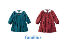 ＼レビュー投稿でお米プレゼント／【80cm・青系ファミリアチェック】【ファミリア（familiar）】ワンピース 80・90サイズ／ 80cm・青系ファミリアチェック [№5771-7006]1362｜子ども服 ベビー服 おしゃれ かわいい 赤ちゃん ベビーウェア 高品質 耐久性 吸水性 出産祝い ギフト