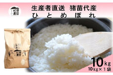 【令和7年度産 新米予約】 米 ひとめぼれ 10kg(10kg×1袋) 白米 精米 ※2025年11月下旬頃より順次発送予定 ※沖縄・離島への配送不可