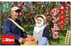 17-B　[予約開始！]　荒明果樹園　人生をかけた、極上りんご（サンふじ）10kg（二段詰め）｜りんご リンゴ 林檎 果物 くだもの フルーツ 福島県 会津坂下町　※2024年11月末頃～順次発送予定