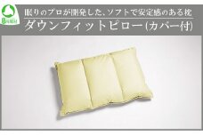 眠りのプロが開発した、ソフトで安定感のある枕　　ダウンフィットピロー（カバー付）　【07461-0088】