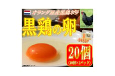 水野谷鶏卵店　黒鶏の卵　20個入り(Mサイズ)【1503066】