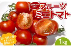 プチっと甘みがはじける！とにかく美味しい フルーツミニトマト 1kg おやつやビールのおつまみにも！ F6U-168